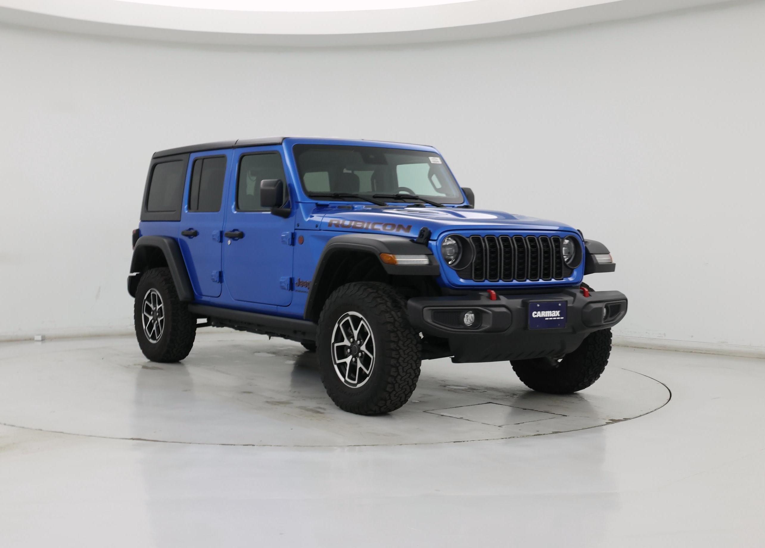 Blue 2024 Jeep Wrangler Rubicon 4-Door 4WD SUV / Crossover Four-Wheel Drive Automatic