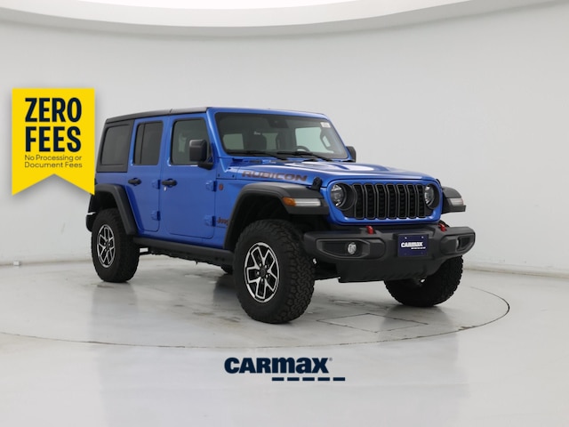 Blue 2024 Jeep Wrangler Rubicon 4-Door 4WD SUV / Crossover Four-Wheel Drive Automatic