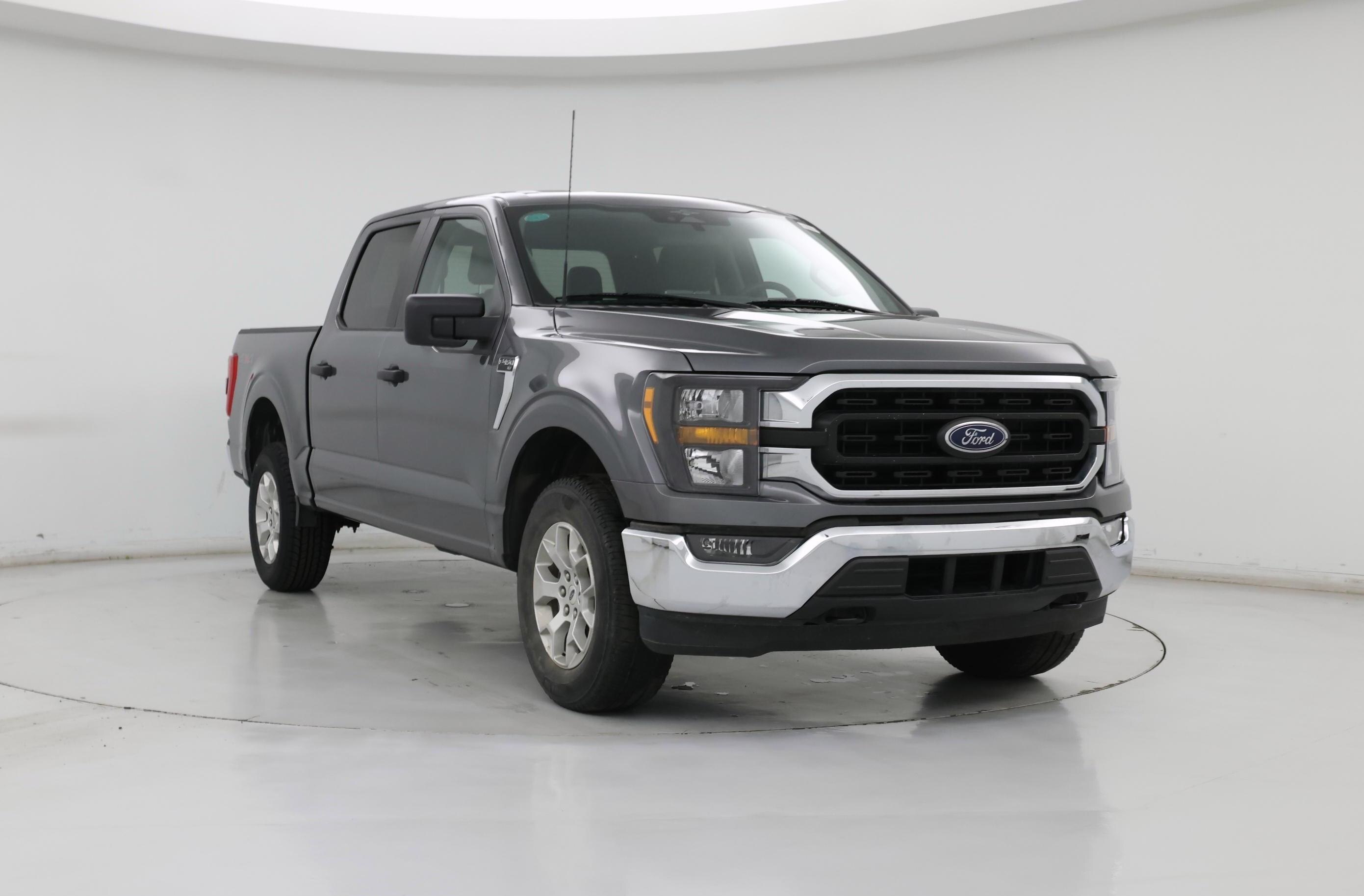 Gray 2023 Ford F-150 Pickup Truck Four-Wheel Drive Automatic
