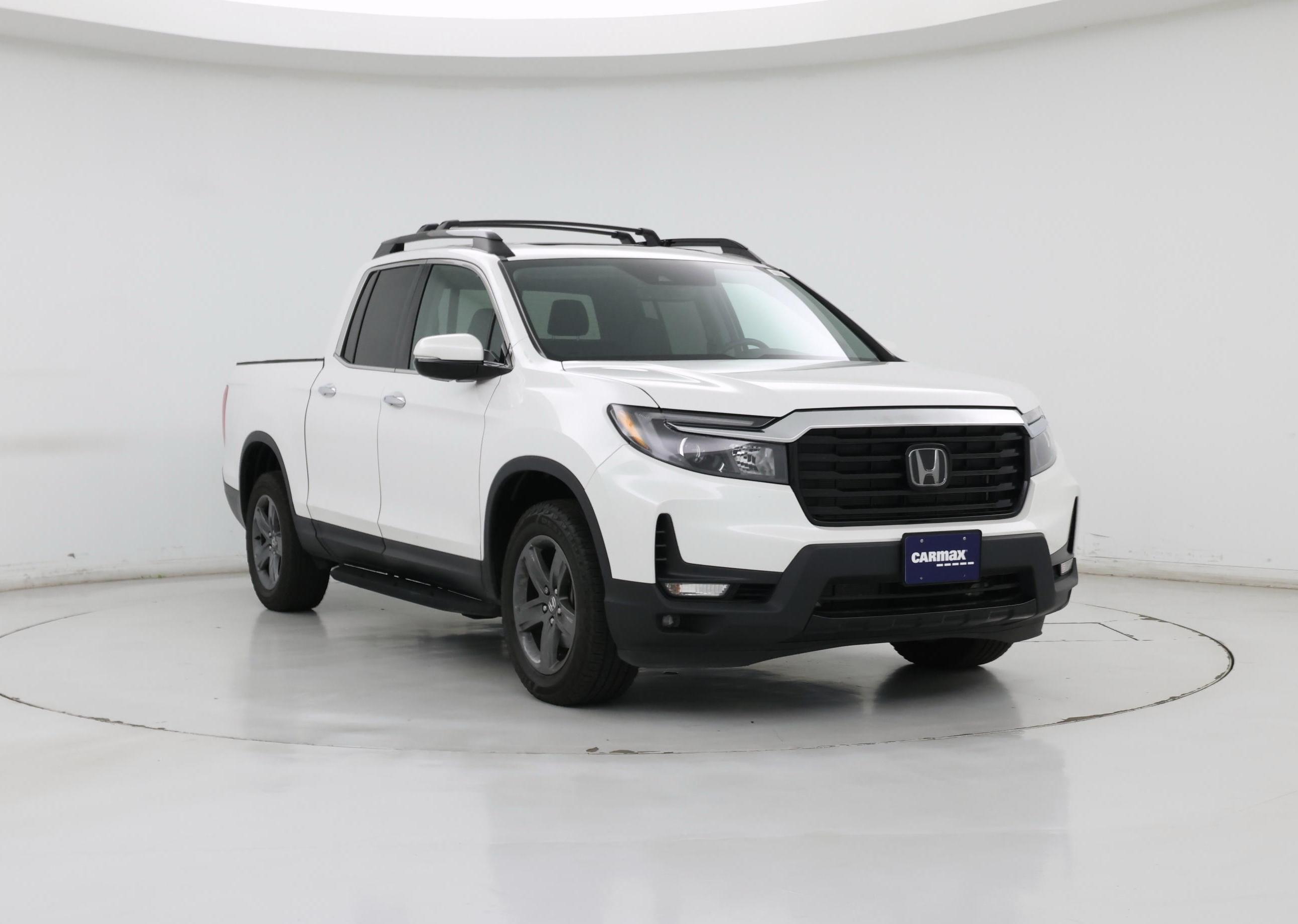 White 2023 Honda Ridgeline RTL-E AWD Pickup Truck All-Wheel Drive Automatic
