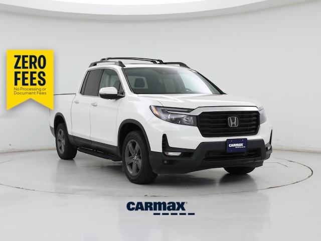 White 2023 Honda Ridgeline RTL-E AWD Pickup Truck All-Wheel Drive Automatic