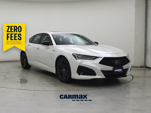 White 2021 Acura TLX Sedan All-Wheel Drive Automatic
