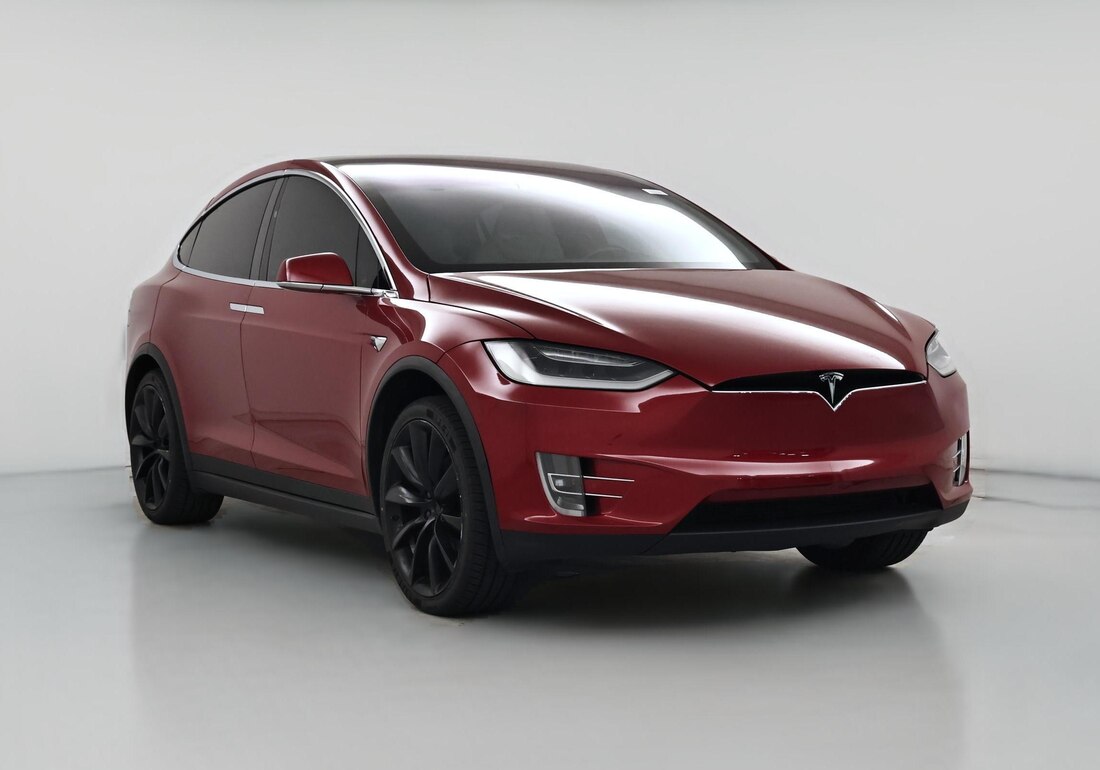 2019 Tesla Model X Long Range All-Wheel Drive in Red — CarMax photo