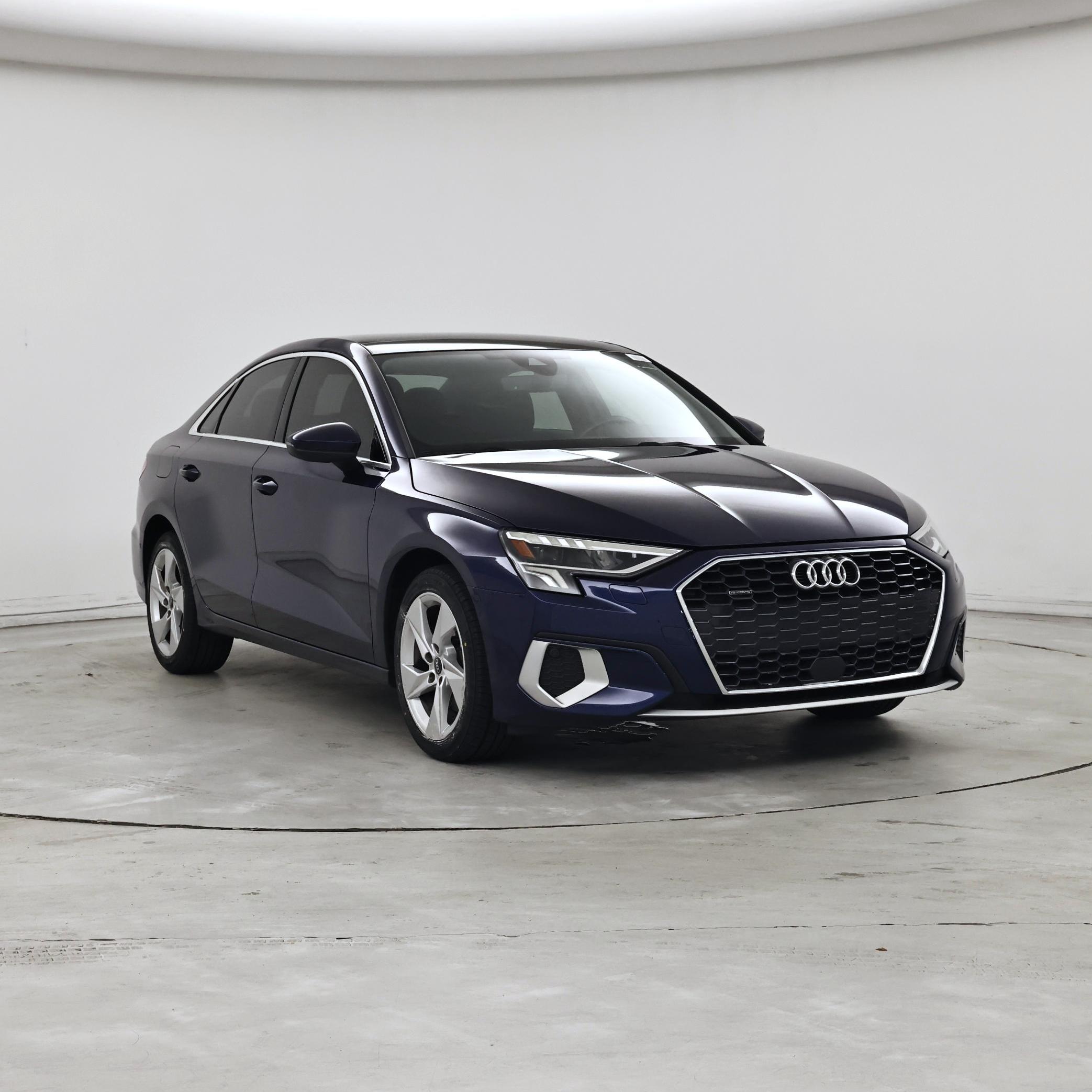 Blue 2023 Audi A3 40 TFSI quattro Premium AWD Sedan All-Wheel Drive Automatic