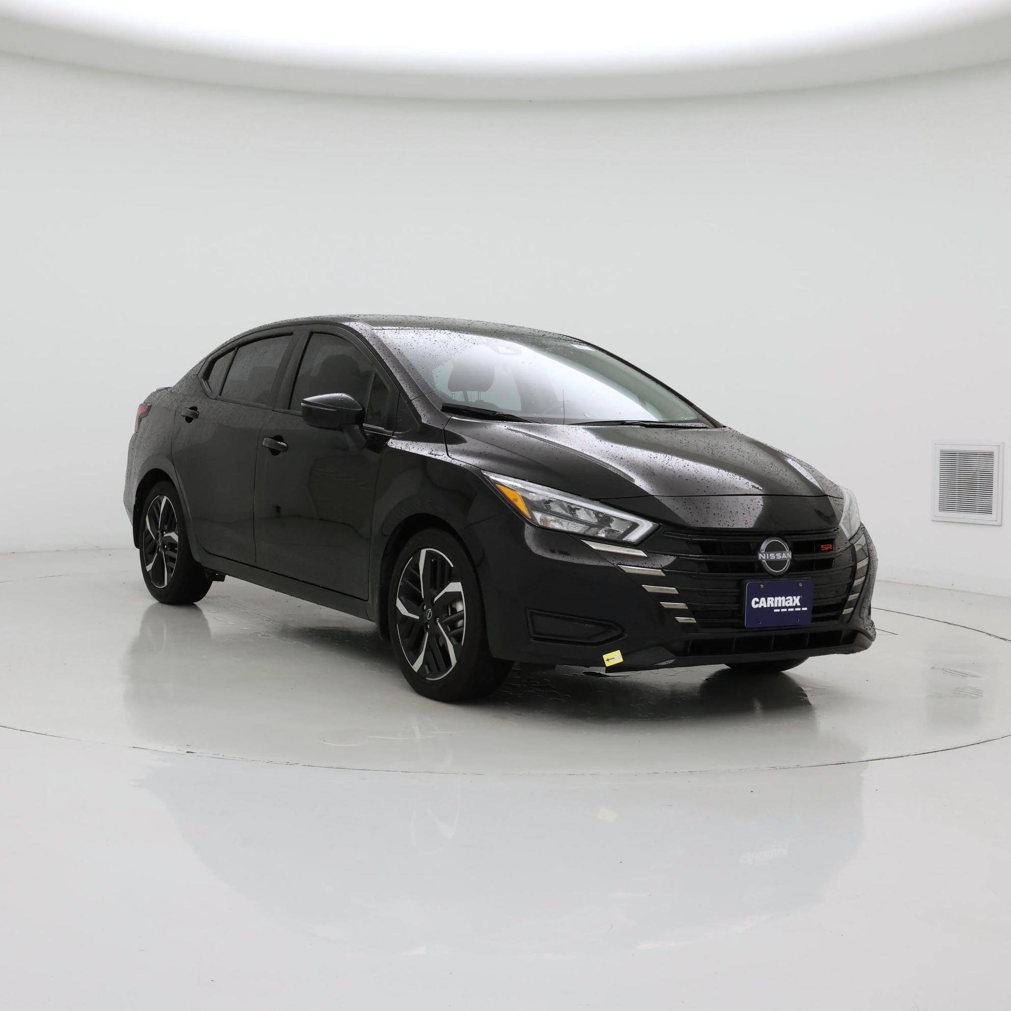 Black 2025 Nissan Versa Sedan Front-Wheel Drive Automatic