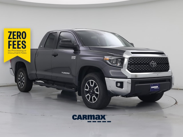 Gray 2021 Toyota Tundra SR5 Double Cab 4WD Pickup Truck Four-Wheel Drive Automatic