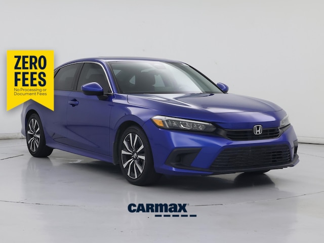 Blue 2023 Honda Civic EX FWD Sedan Front-Wheel Drive Automatic