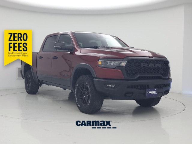 Black 2025 RAM 1500 Rebel Crew Cab 4WD Pickup Truck Four-Wheel Drive Automatic