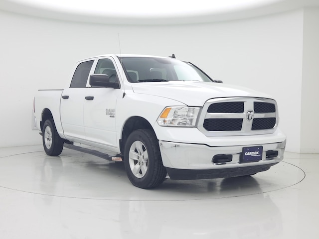 White 2022 RAM 1500 Classic SLT Crew Cab 4WD Pickup Truck Four-Wheel Drive Automatic