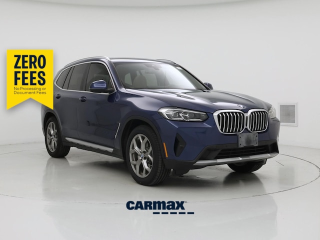 Blue 2022 BMW X3 xDrive30i AWD SUV / Crossover All-Wheel Drive Automatic