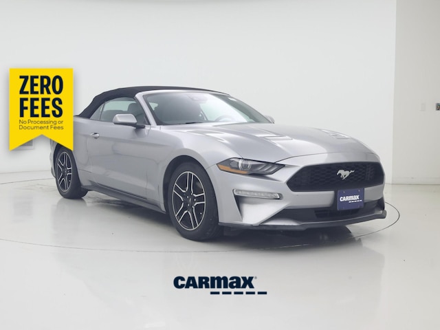 Silver 2023 Ford Mustang EcoBoost Premium Convertible RWD Convertible Rear-Wheel Drive Automatic