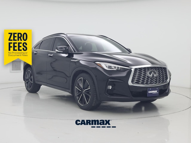 Black 2023 INFINITI QX55 Essential AWD SUV / Crossover All-Wheel Drive Automatic