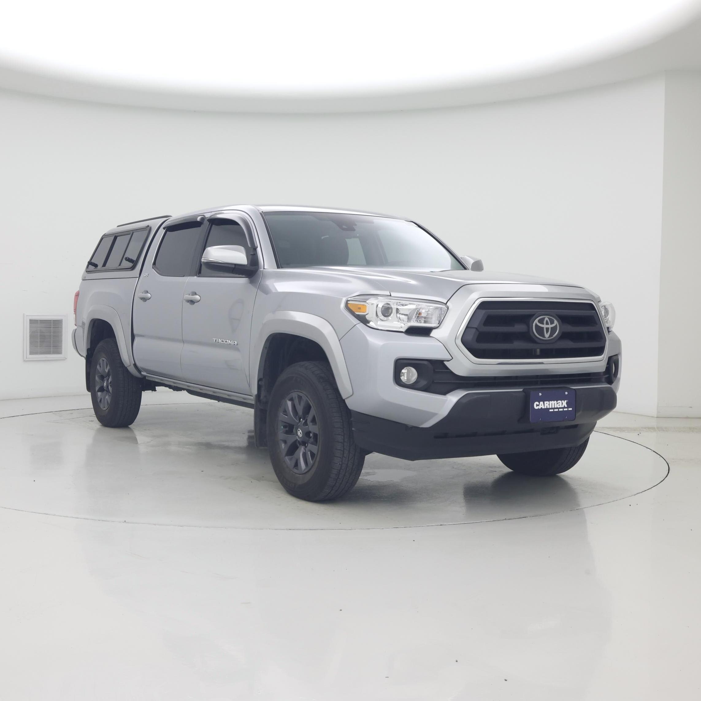 Silver 2023 Toyota Tacoma SR5 V6 Double Cab 4WD Pickup Truck Four-Wheel Drive Automatic
