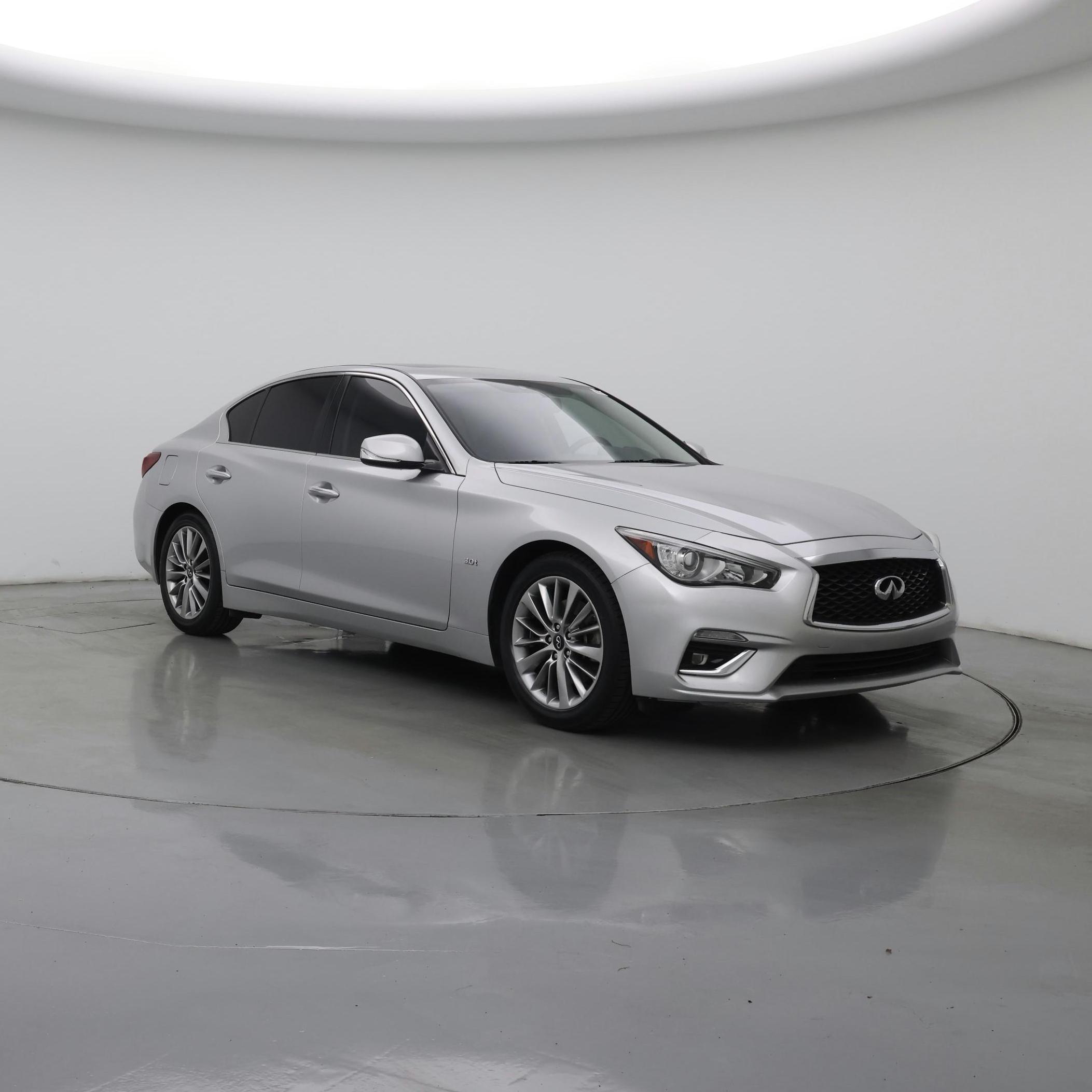 Silver 2018 INFINITI Q50 Sedan Rear-Wheel Drive Automatic