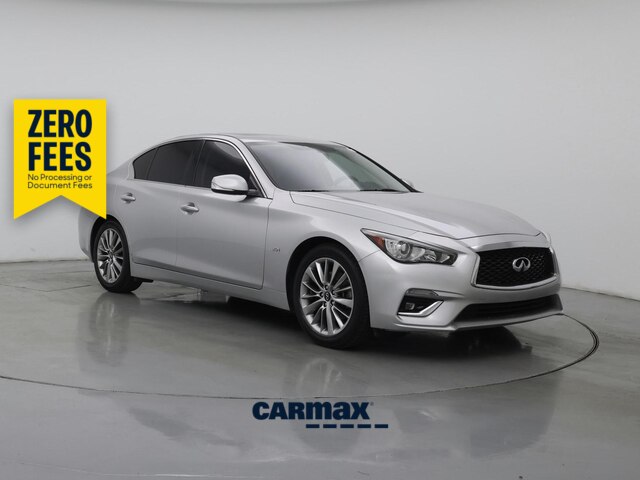 Silver 2018 INFINITI Q50 Sedan Rear-Wheel Drive Automatic