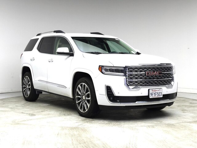 White 2023 GMC Acadia Denali AWD SUV / Crossover Four-Wheel Drive Automatic