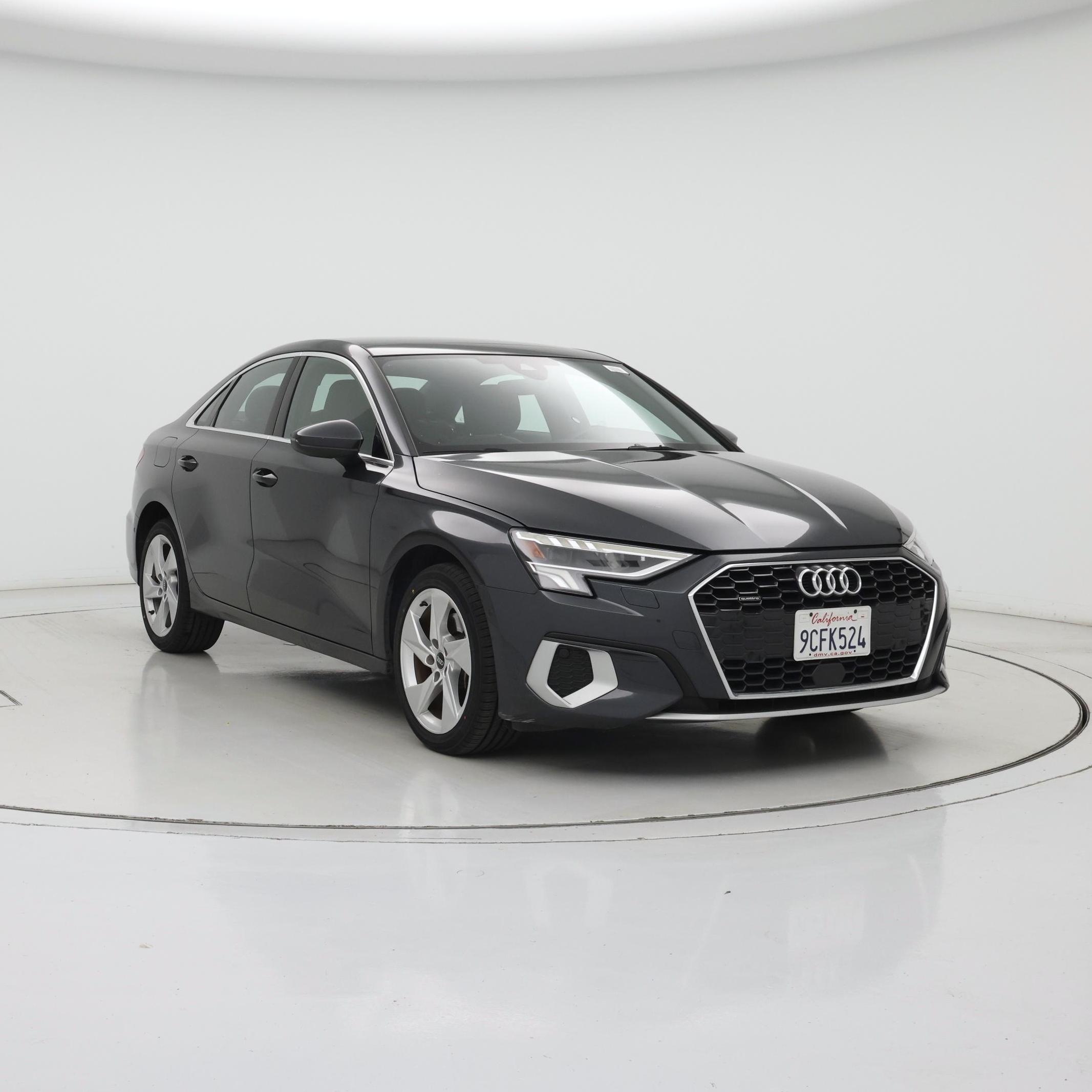 Gray 2022 Audi A3 Sedan All-Wheel Drive Automatic