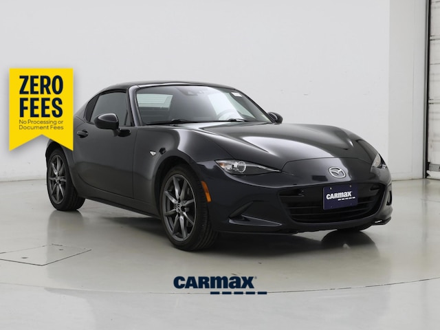 Black 2021 Mazda MX-5 Miata RF Grand Touring RWD Convertible Rear-Wheel Drive Automatic