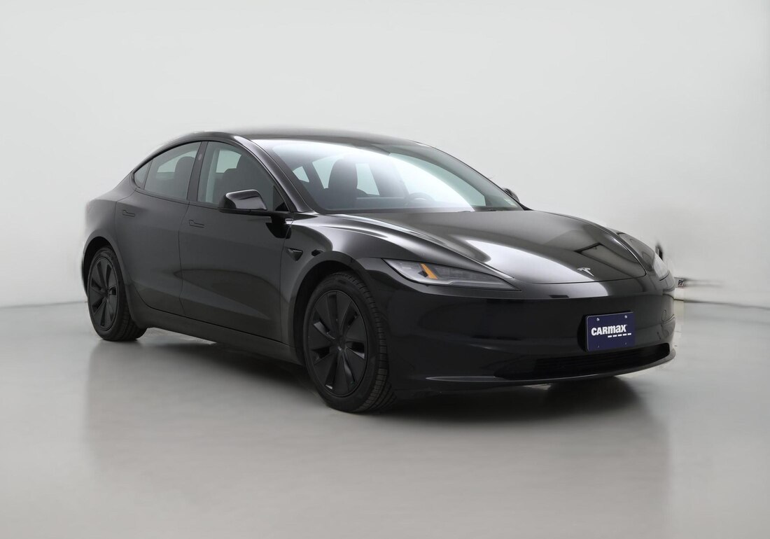 2024 Tesla Model 3 Long Range All-Wheel Drive in Black — CarMax photo