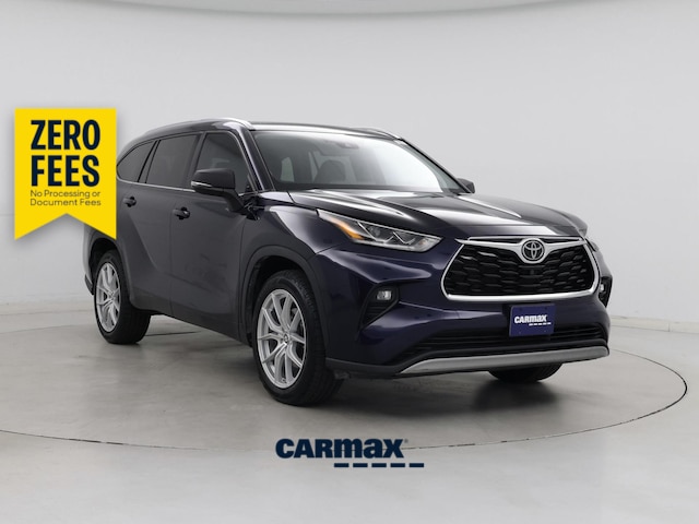 Blue 2022 Toyota Highlander SUV / Crossover Front-Wheel Drive Automatic