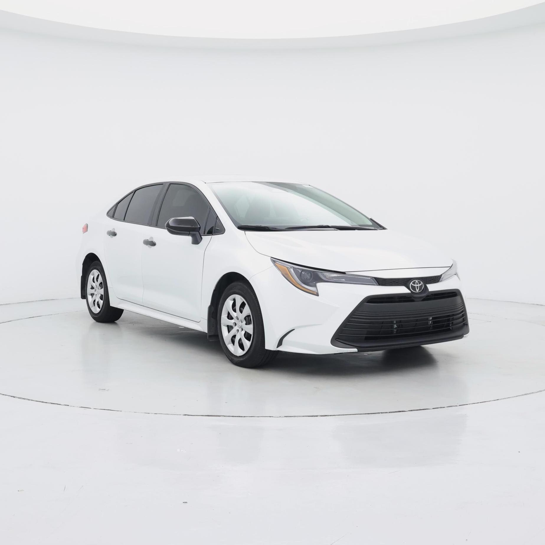 White 2025 Toyota Corolla LE FWD Sedan Front-Wheel Drive Automatic