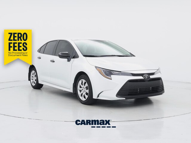 White 2025 Toyota Corolla LE FWD Sedan Front-Wheel Drive Automatic