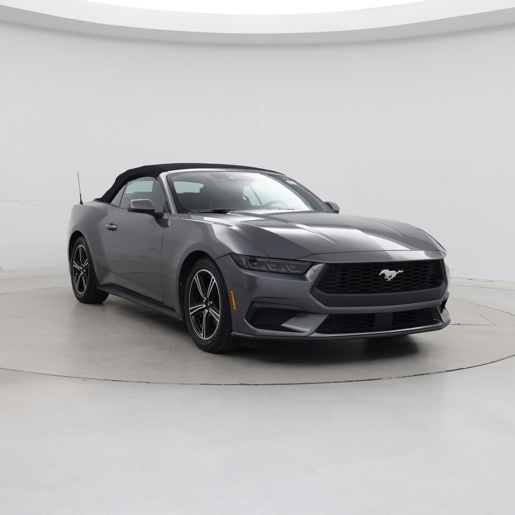 Gray 2025 Ford Mustang EcoBoost Convertible RWD Convertible Rear-Wheel Drive Automatic