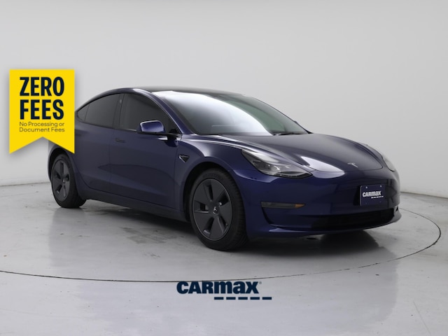 Blue 2023 Tesla Model 3 Sedan Rear-Wheel Drive Automatic