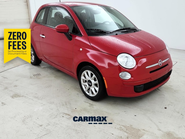 Red 2017 FIAT 500 Pop Hatchback FWD Hatchback Front-Wheel Drive Automatic