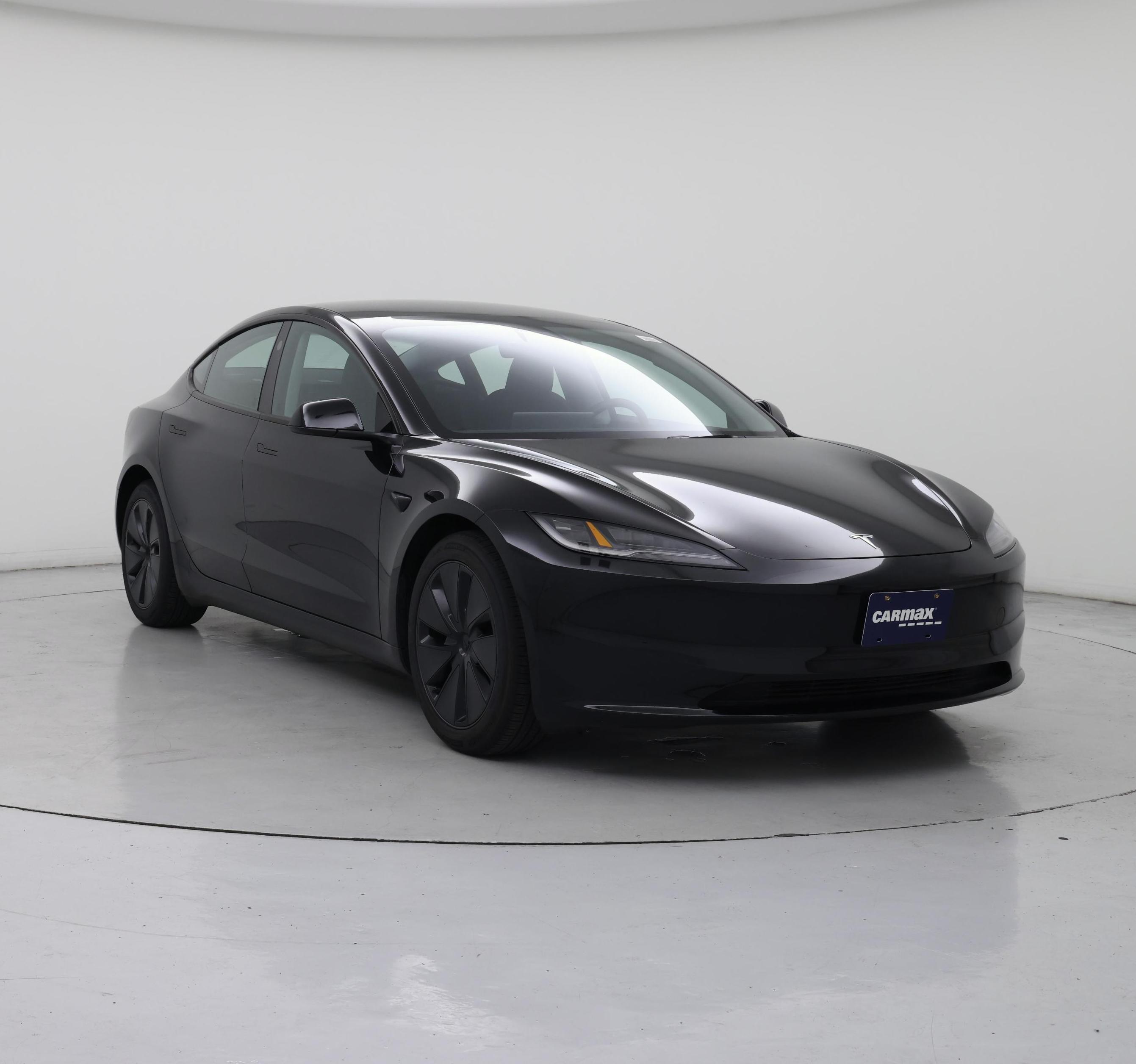 Black 2025 Tesla Model 3 Sedan All-Wheel Drive Automatic