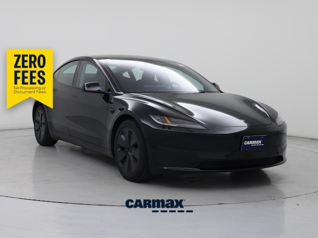 Black 2025 Tesla Model 3 Sedan All-Wheel Drive Automatic