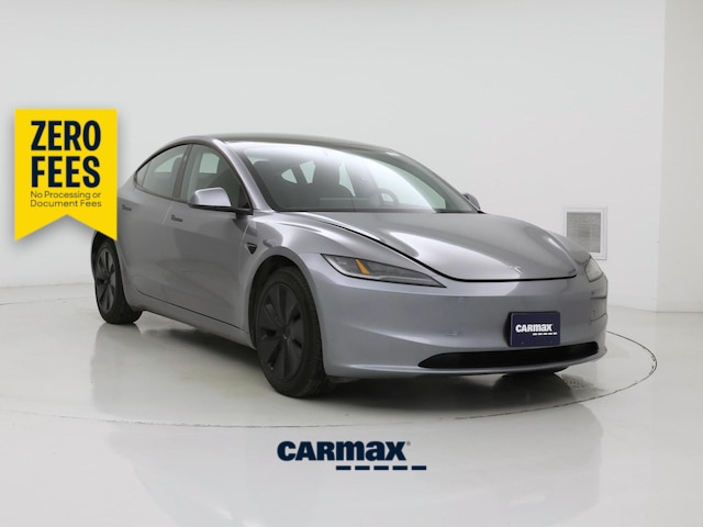 Silver 2025 Tesla Model 3 Sedan Rear-Wheel Drive Automatic
