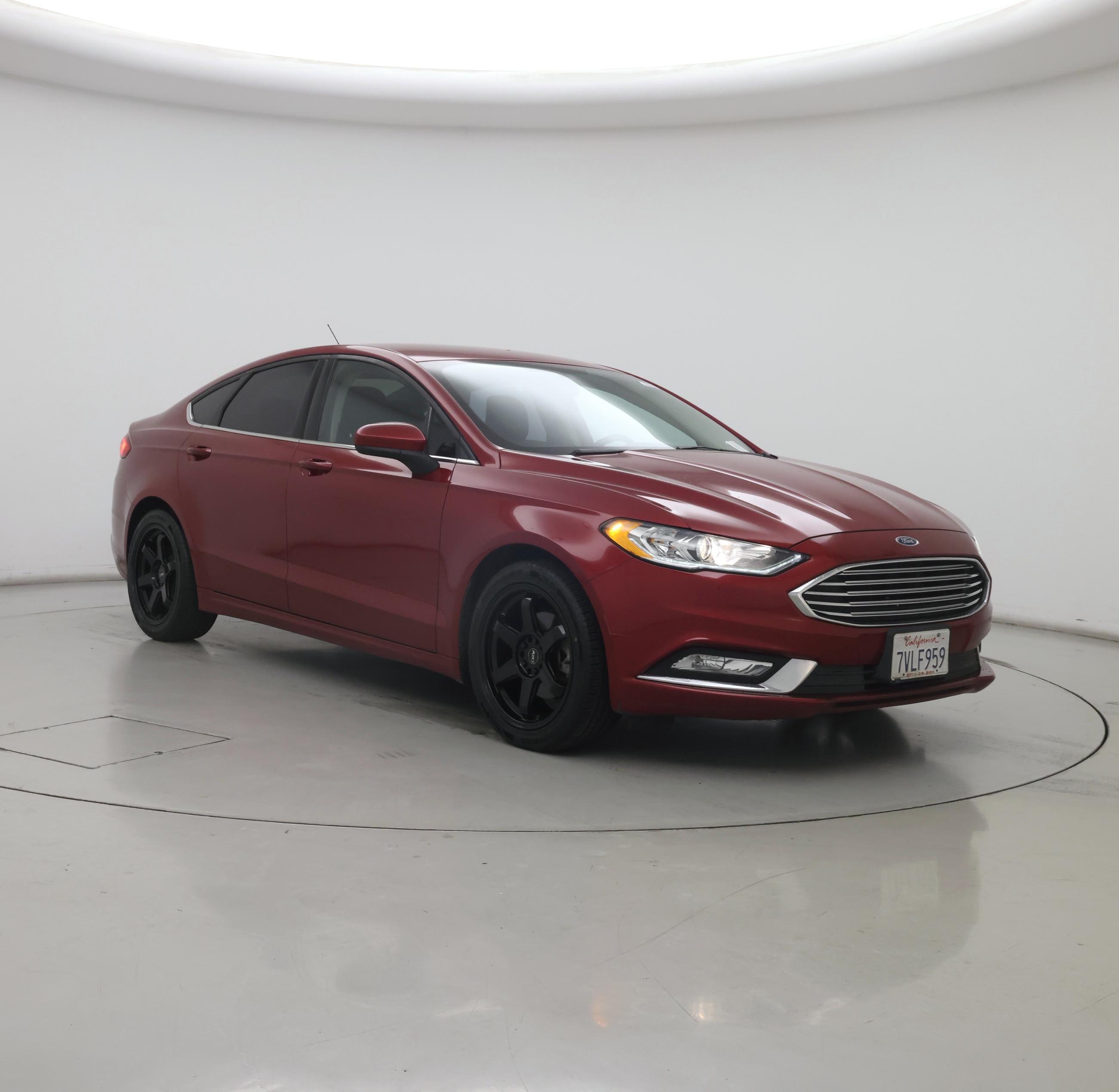 Red 2017 Ford Fusion Sedan Front-Wheel Drive Automatic