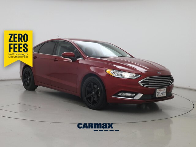 Red 2017 Ford Fusion Sedan Front-Wheel Drive Automatic