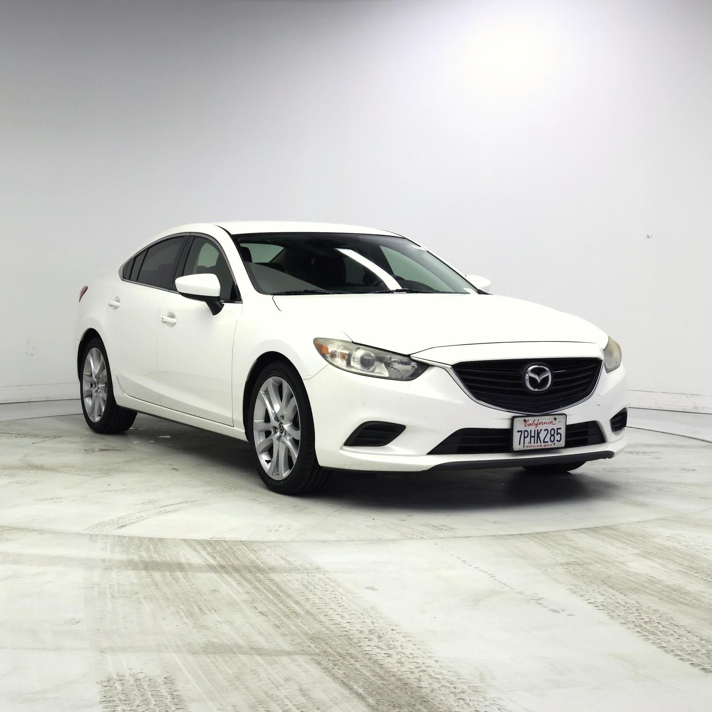 White 2015 Mazda MAZDA6 Sedan Front-Wheel Drive Manual
