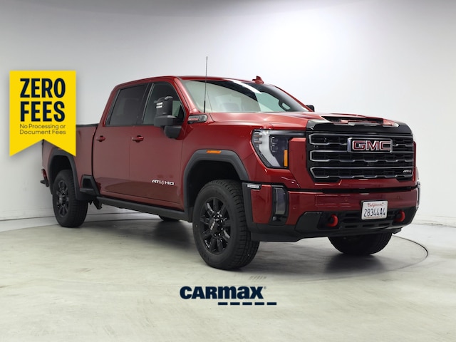 Red 2024 GMC Sierra 2500HD AT4 Crew Cab 4WD Pickup Truck Four-Wheel Drive Automatic