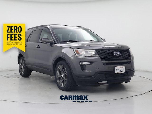 Gray 2018 Ford Explorer Sport AWD SUV / Crossover All-Wheel Drive Automatic