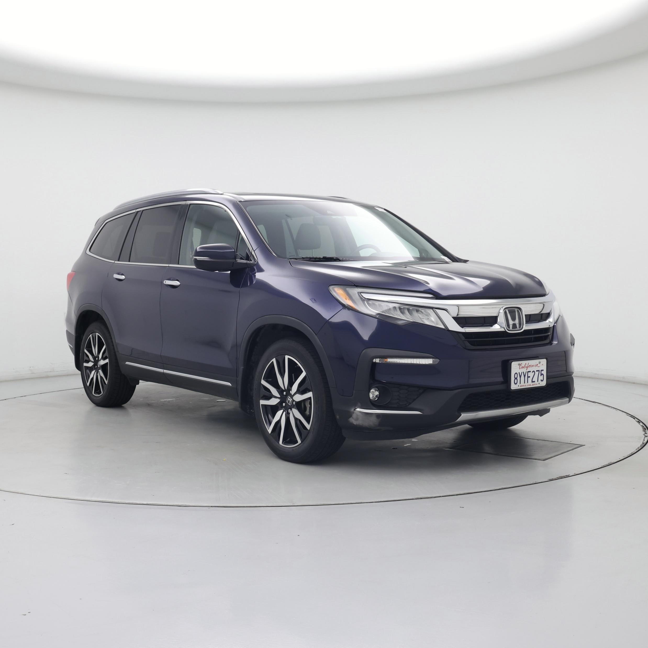 Blue 2022 Honda Pilot Touring FWD with Rear Captain's Chairs SUV / Crossover Front-Wheel Drive Automatic