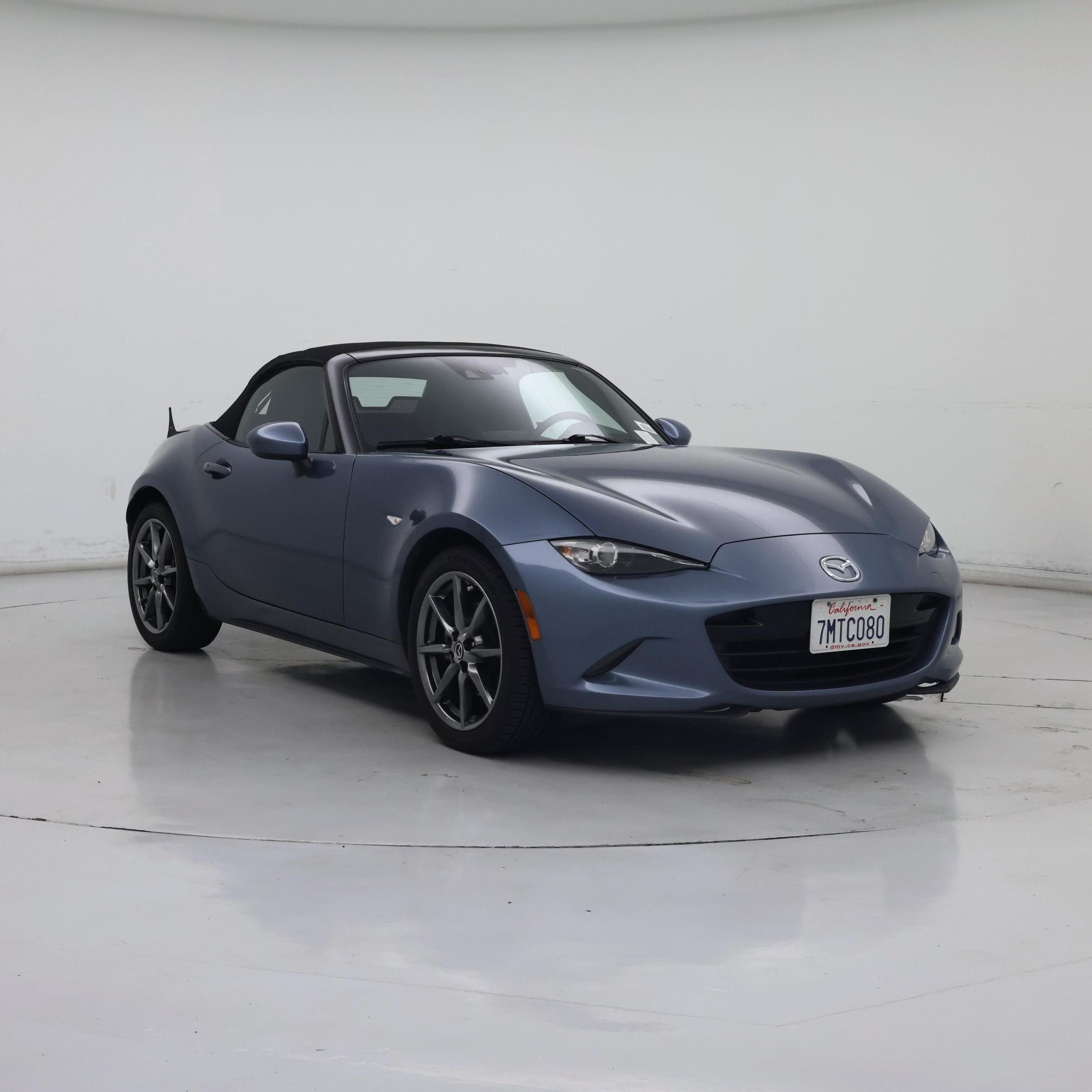Blue 2016 Mazda MX-5 Miata Convertible Rear-Wheel Drive Automatic