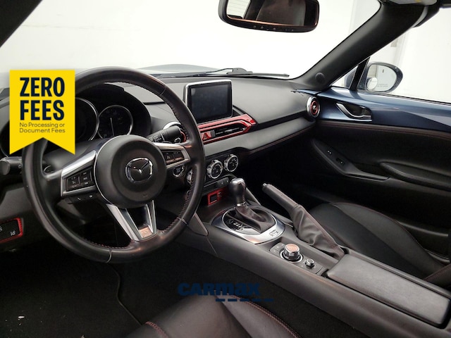 Blue 2016 Mazda MX-5 Miata Convertible Rear-Wheel Drive Automatic