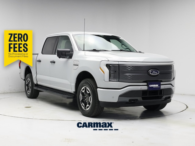 Gray 2023 Ford F-150 Lightning Pickup Truck All-Wheel Drive Automatic