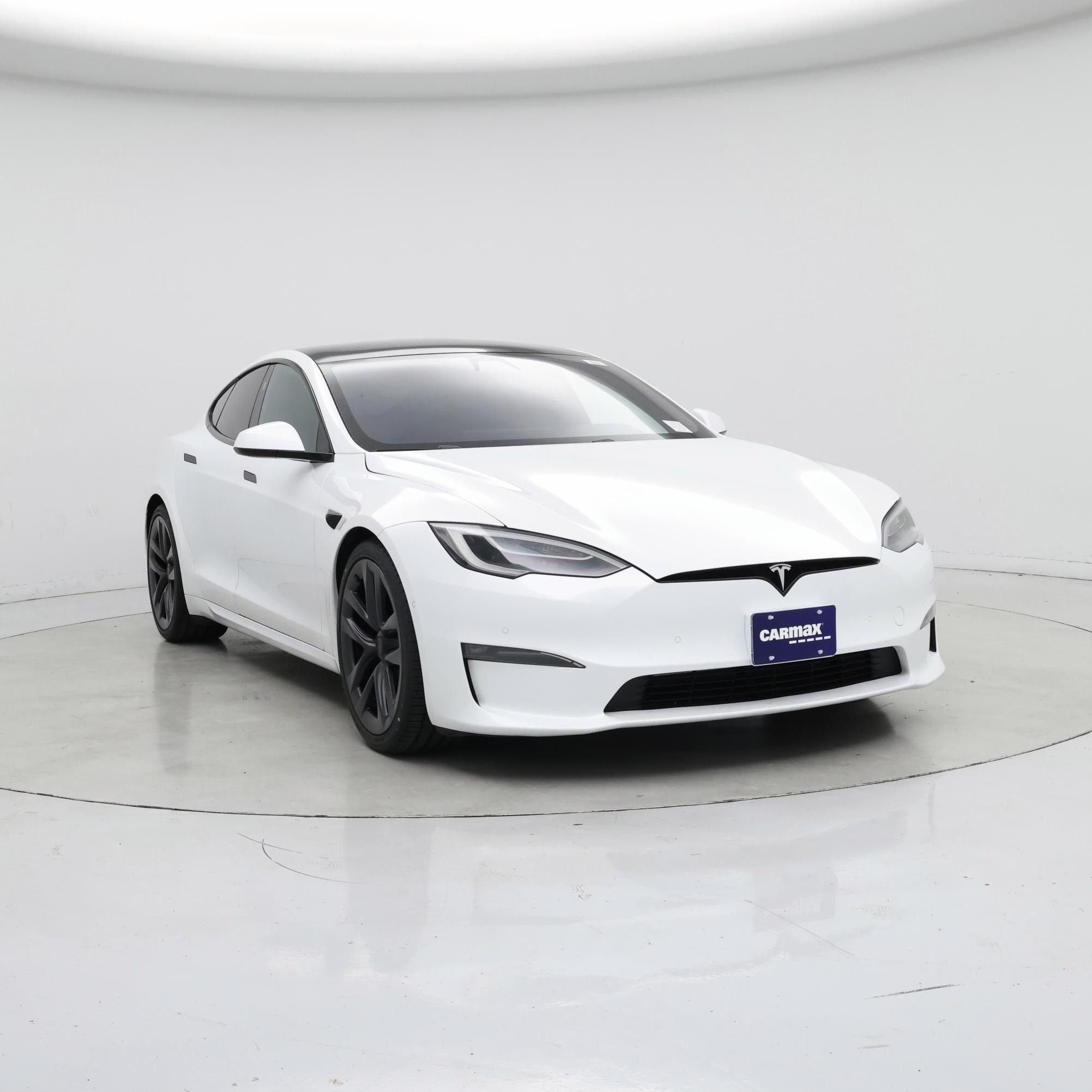 White 2022 Tesla Model S Sedan All-Wheel Drive Automatic