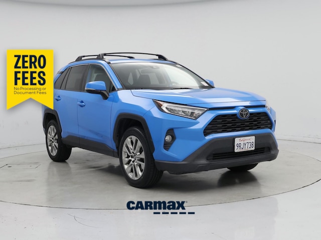 Blue 2019 Toyota RAV4 SUV / Crossover Front-Wheel Drive Automatic