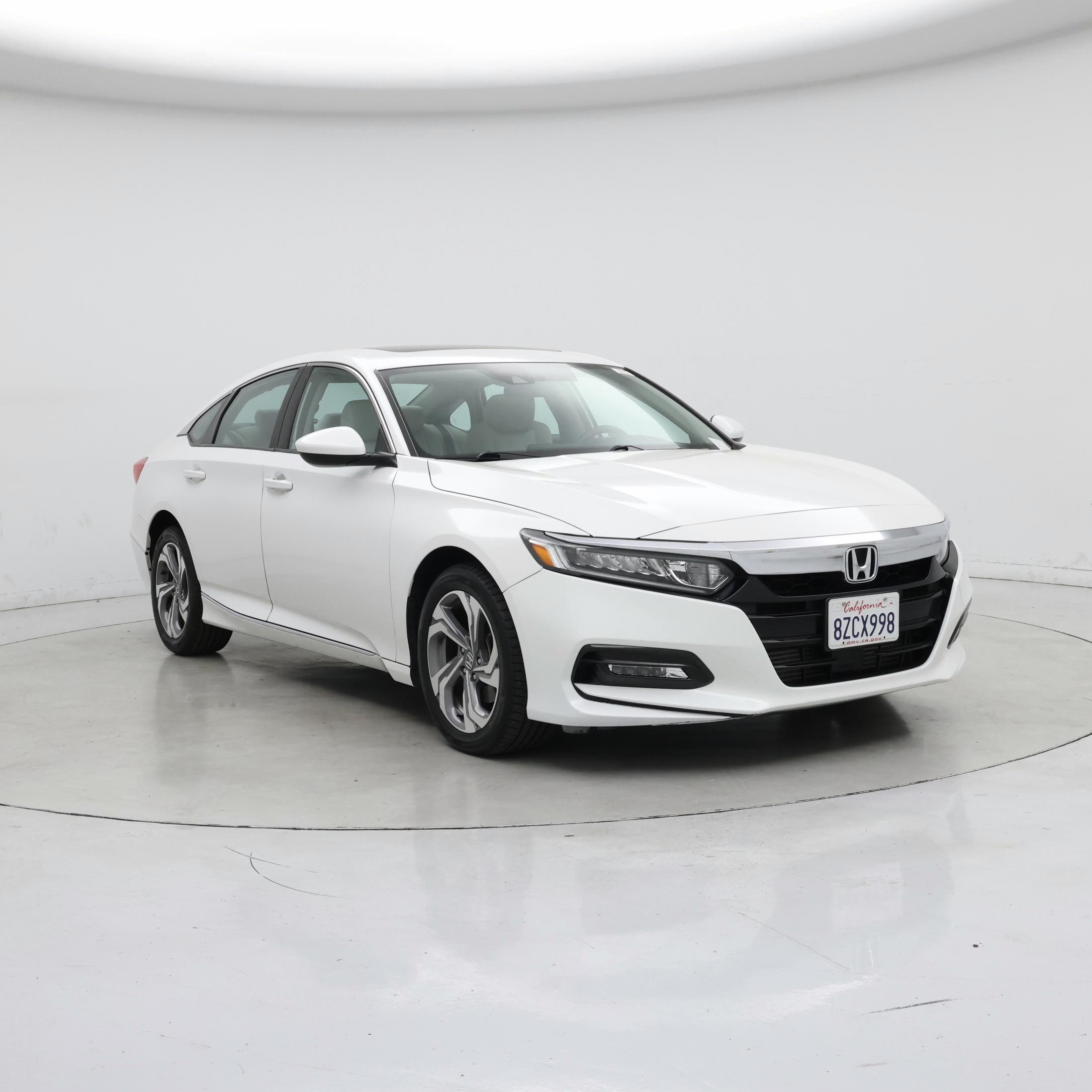 White 2018 Honda Accord Sedan Front-Wheel Drive Automatic