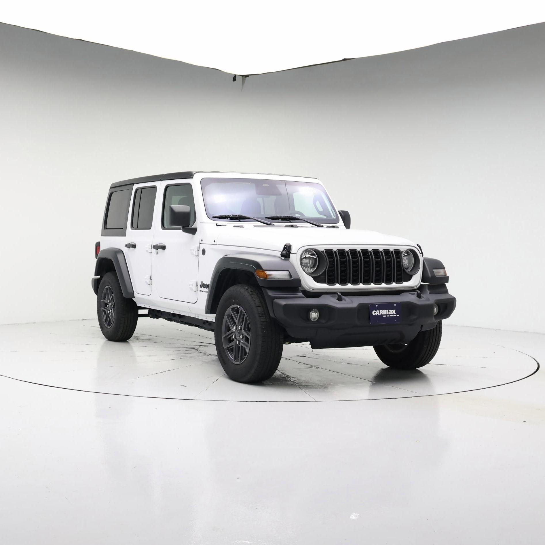 White 2025 Jeep Wrangler Sport S 4-Door 4WD SUV / Crossover Four-Wheel Drive Automatic