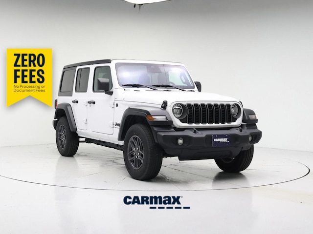 White 2025 Jeep Wrangler Sport S 4-Door 4WD SUV / Crossover Four-Wheel Drive Automatic