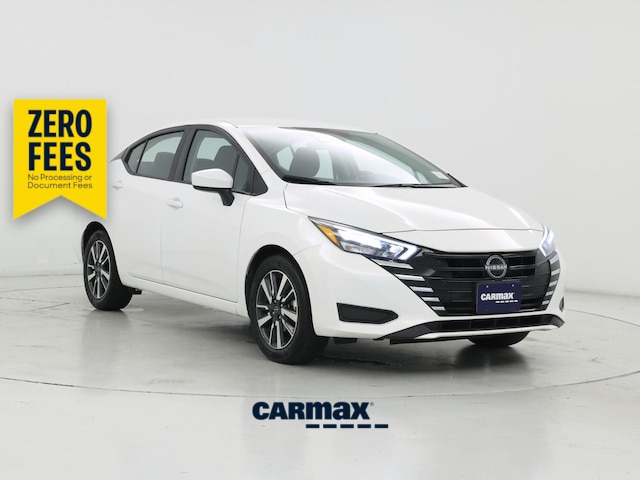 White 2025 Nissan Versa SV FWD Sedan Front-Wheel Drive Automatic