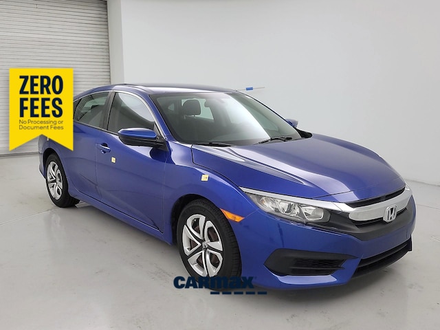 Blue 2016 Honda Civic Sedan Front-Wheel Drive Automatic