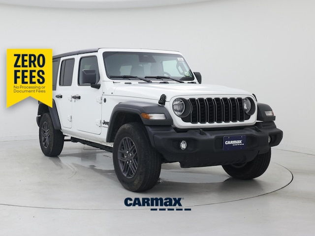 White 2025 Jeep Wrangler Sport S 4-Door 4WD SUV / Crossover Four-Wheel Drive Automatic