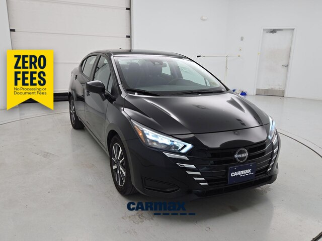 Black 2025 Nissan Versa SV FWD Sedan Front-Wheel Drive Automatic